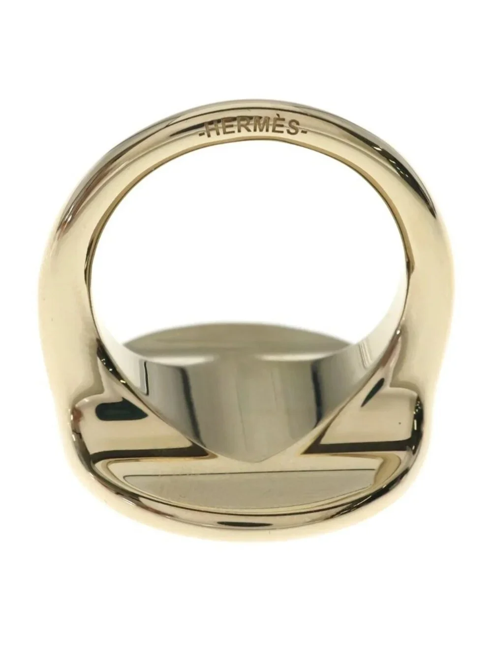 Hermes Lift Scarf Ring Gold